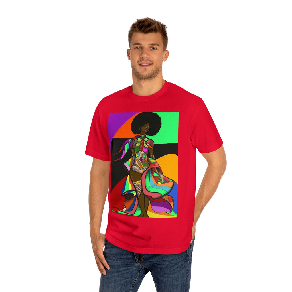 Afro Funk Art Tee — Vibrant Retro Soul Graphic T-Shirt