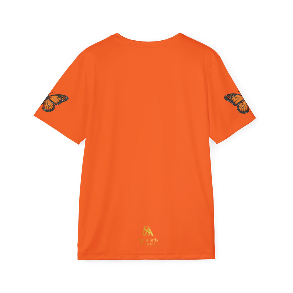 Women's Jersey — Orange Monarch Butterfly Art Graphic