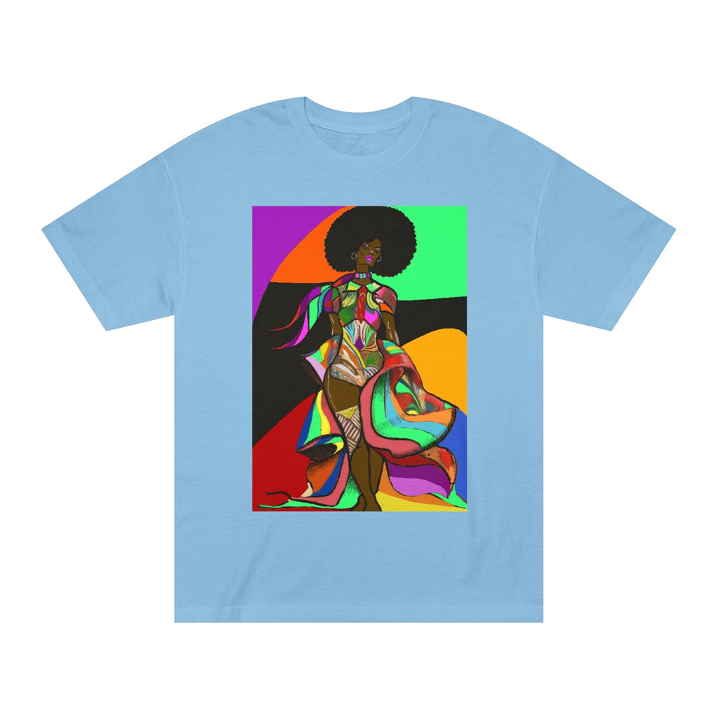 Afro Funk Art Tee — Vibrant Retro Soul Graphic T-Shirt
