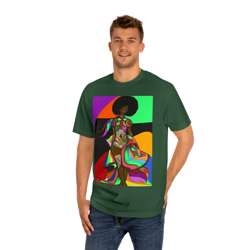 Afro Funk Art Tee — Vibrant Retro Soul Graphic T-Shirt