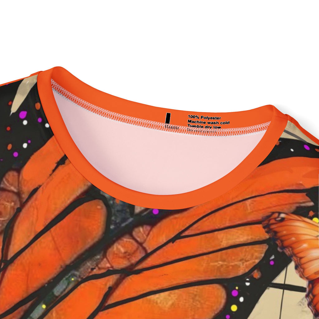 Women's Jersey — Orange Monarch Butterfly Art Graphic