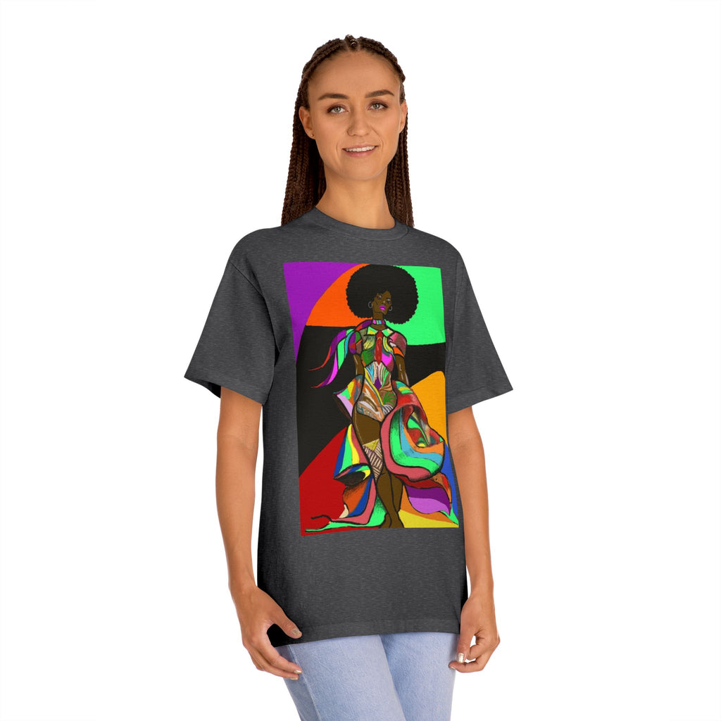 Afro Funk Art Tee — Vibrant Retro Soul Graphic T-Shirt