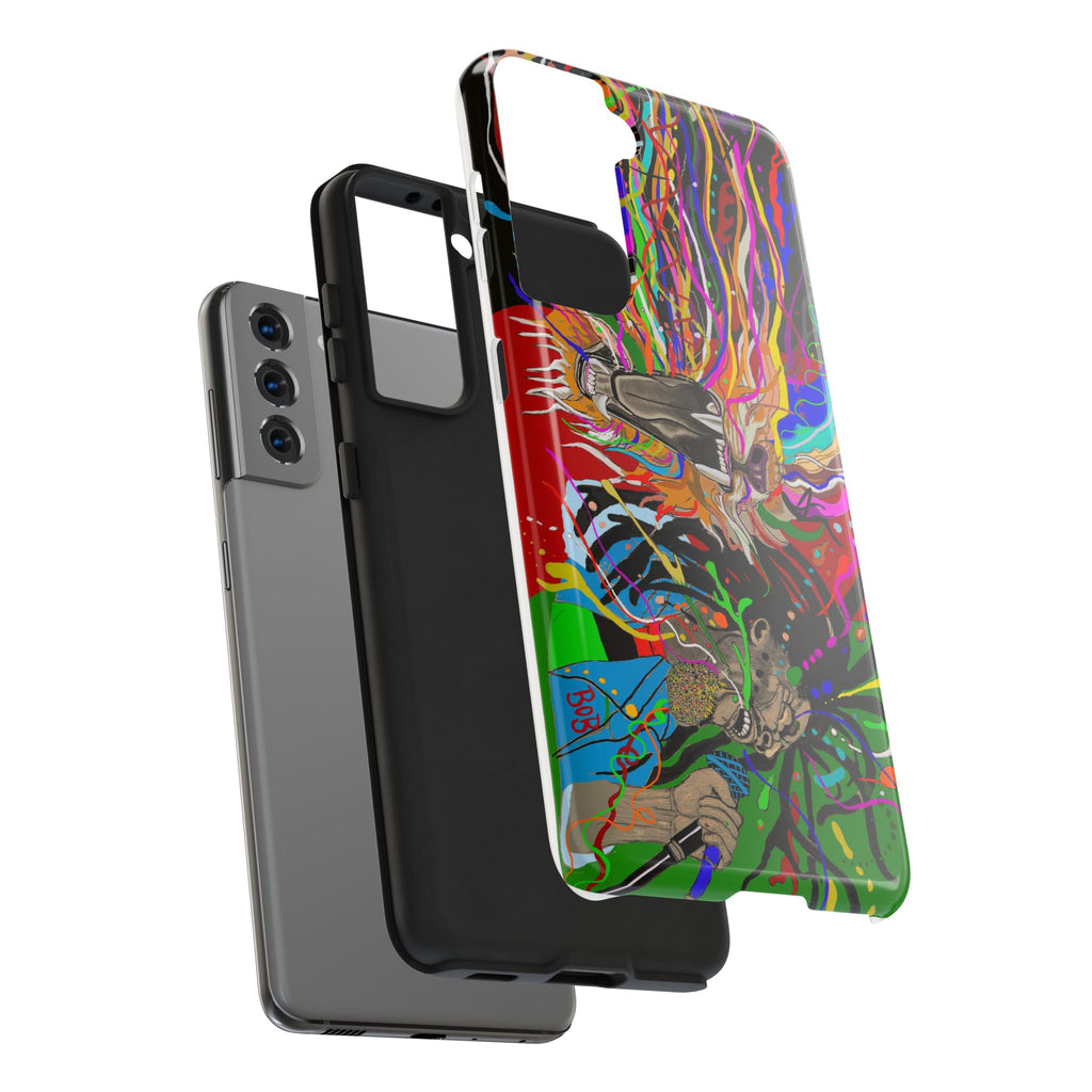 Psychedelic Skull Art Phone Case — Colorful Trippy Graphic Tough Case