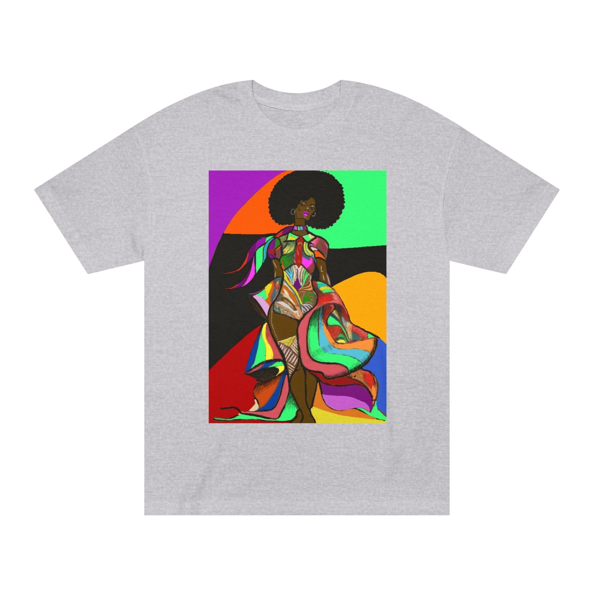 Afro Funk Art Tee — Vibrant Retro Soul Graphic T-Shirt