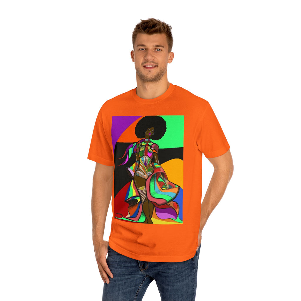 Afro Funk Art Tee — Vibrant Retro Soul Graphic T-Shirt