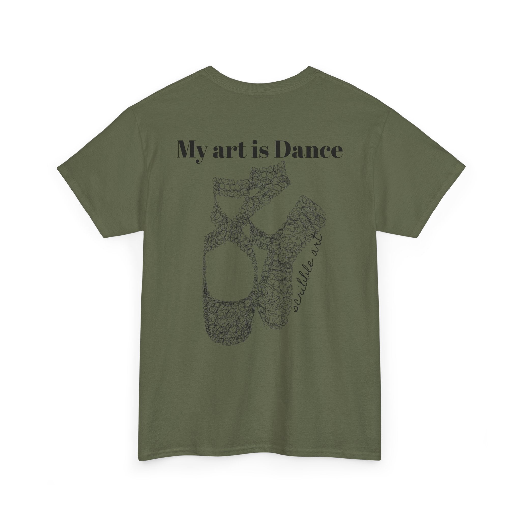 Dance Tee — "My Art is Dance" Ballet Pointe Shoe Graphic Shirt