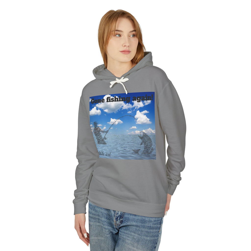 Gone Fishing, Again! Hoodie — Ocean Fishing Graphic Sweatshirt