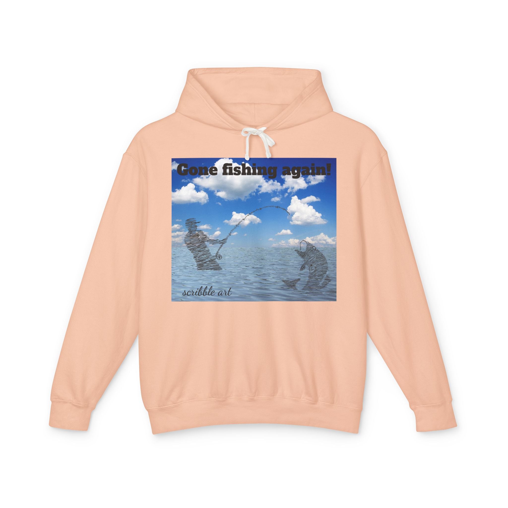 Gone Fishing, Again! Hoodie — Ocean Fishing Graphic Sweatshirt