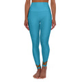 Butterfly Accent High-Waist Yoga Leggings – Orange All-Over Print