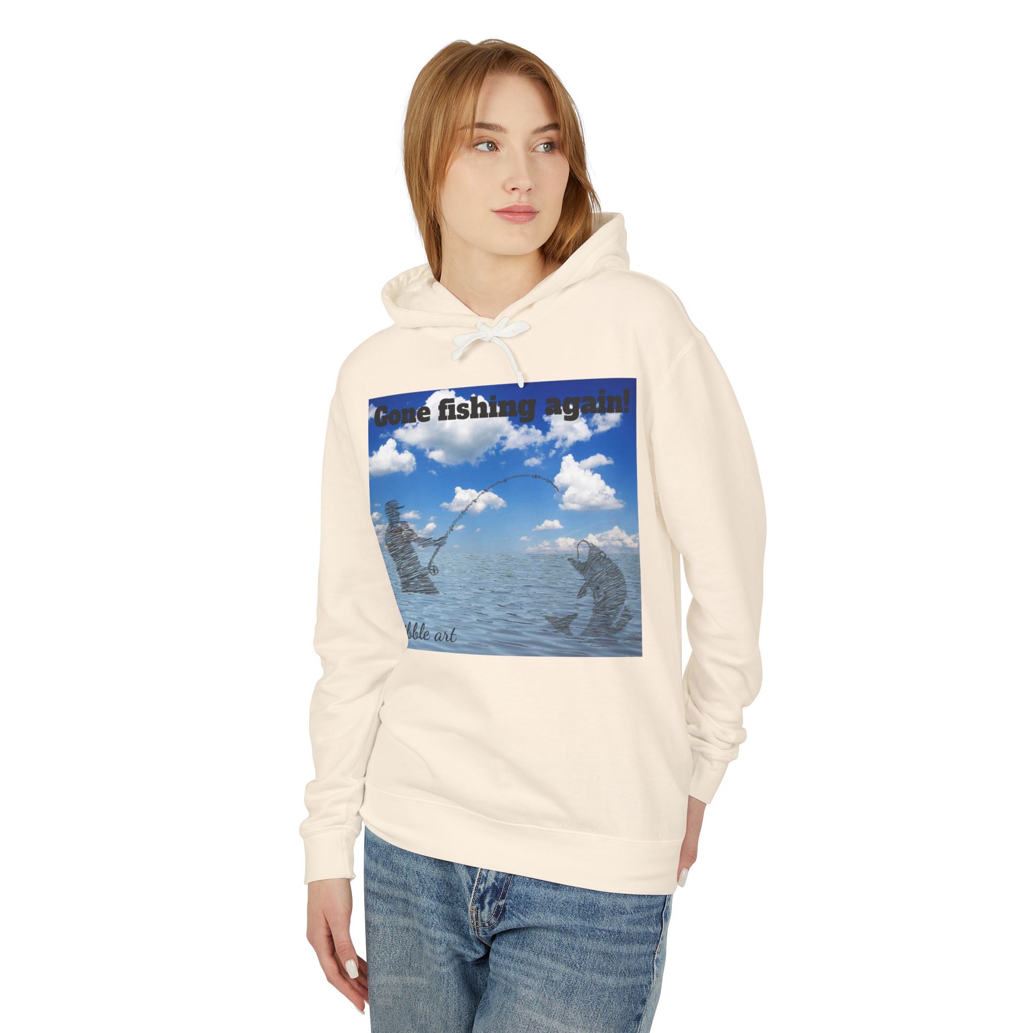 Gone Fishing, Again! Hoodie — Ocean Fishing Graphic Sweatshirt