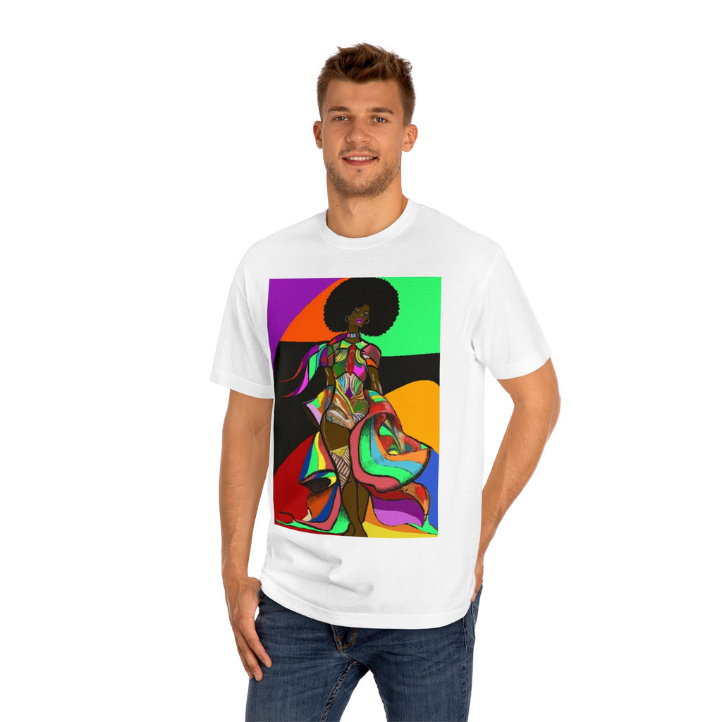Afro Funk Art Tee — Vibrant Retro Soul Graphic T-Shirt