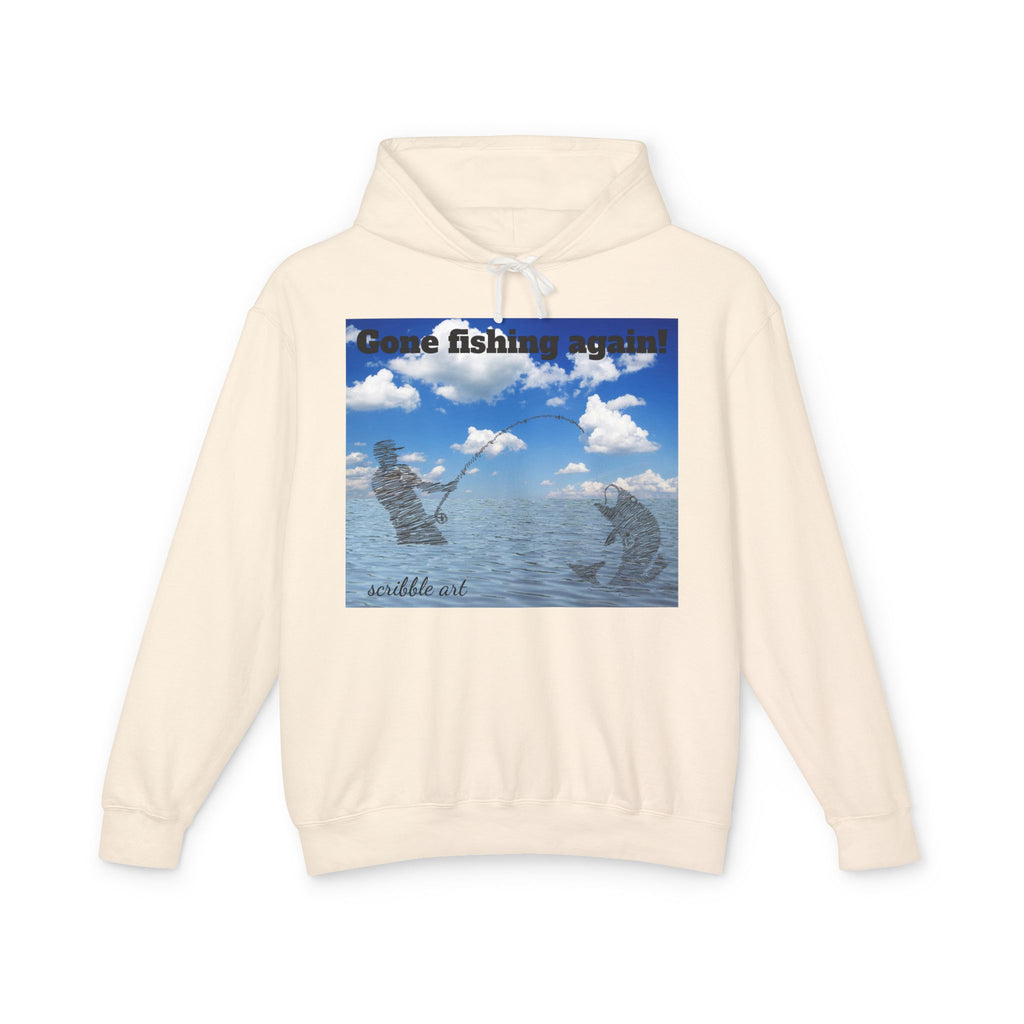 Gone Fishing, Again! Hoodie — Ocean Fishing Graphic Sweatshirt