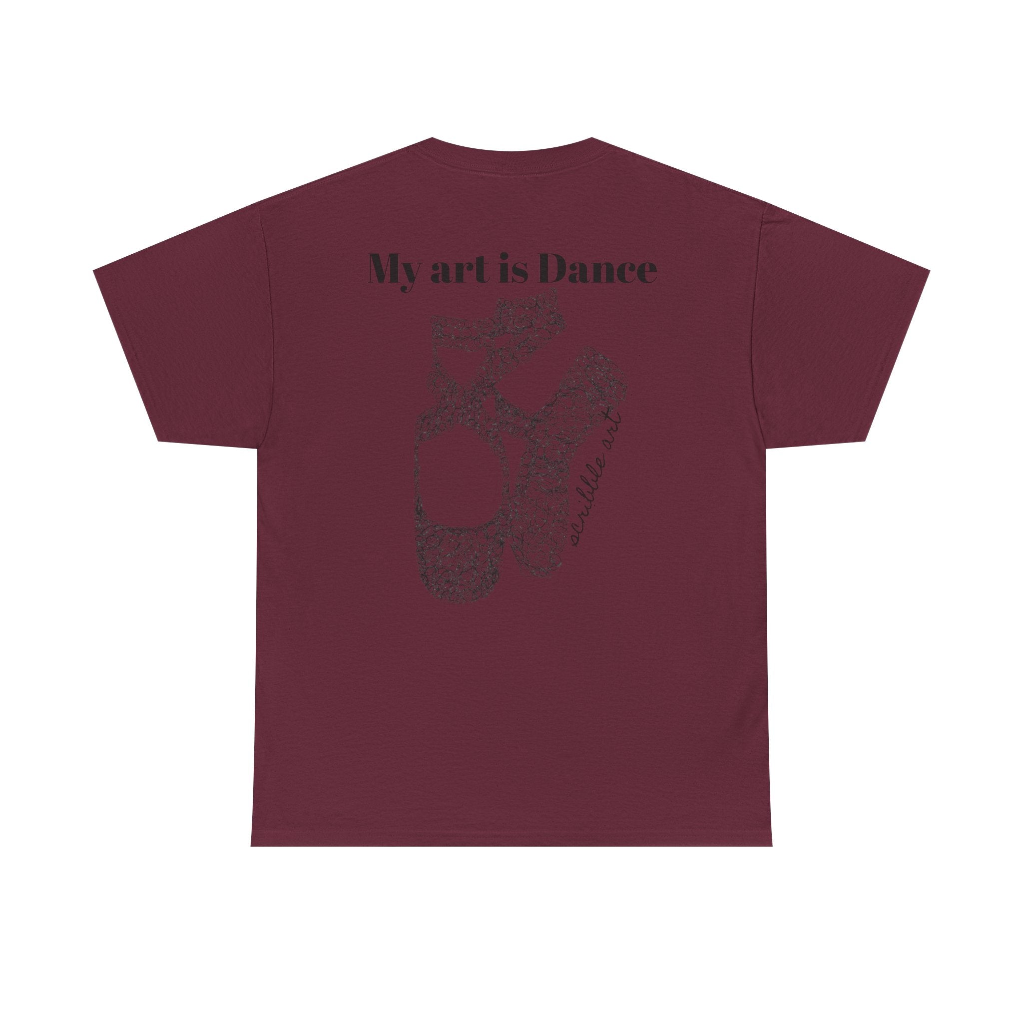 Dance Tee — "My Art is Dance" Ballet Pointe Shoe Graphic Shirt